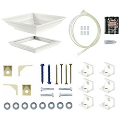 Essential hardware and accessories for column installation, featuring brackets, screws, and connectors to ensure sturdy support and elegant finishes for your architectural projects.